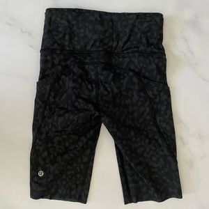 NWOT lululemon fast and free high rise biker shorts